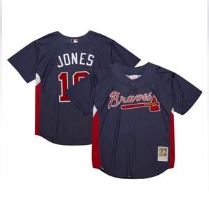 NEW Youth Chipper Jones Atlanta Braves Authentic Jersey LG 14-16